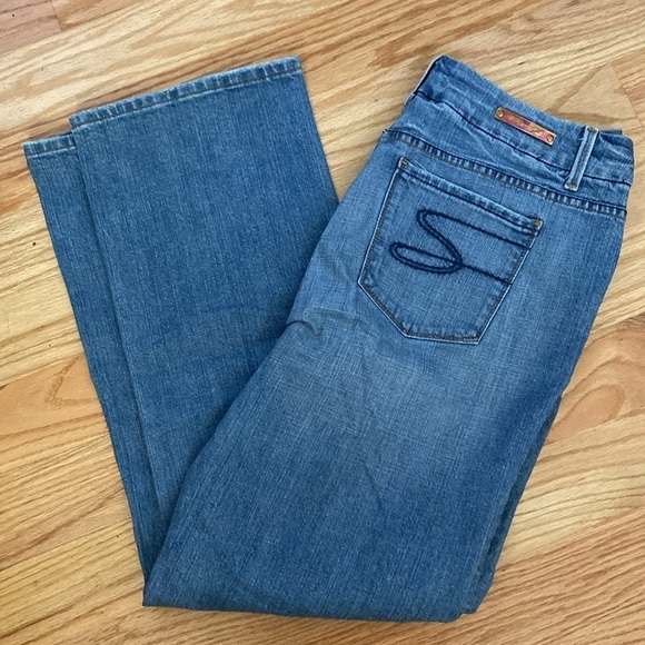 Seven 7 Jeans Women's 16 Bootcut Jeans Stretch Blue premium Denim 109890 - Picture 4 of 15